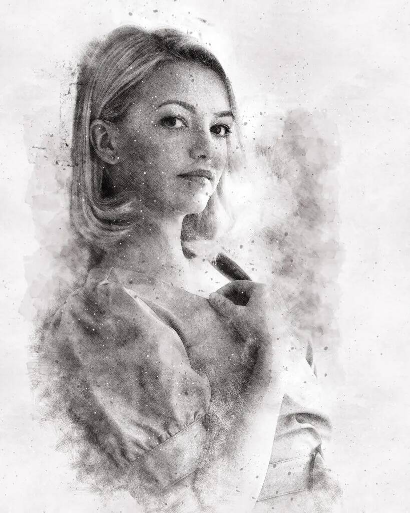 Pencil drawing Photo Print House