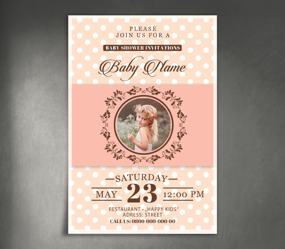 Children's invitation layout templates