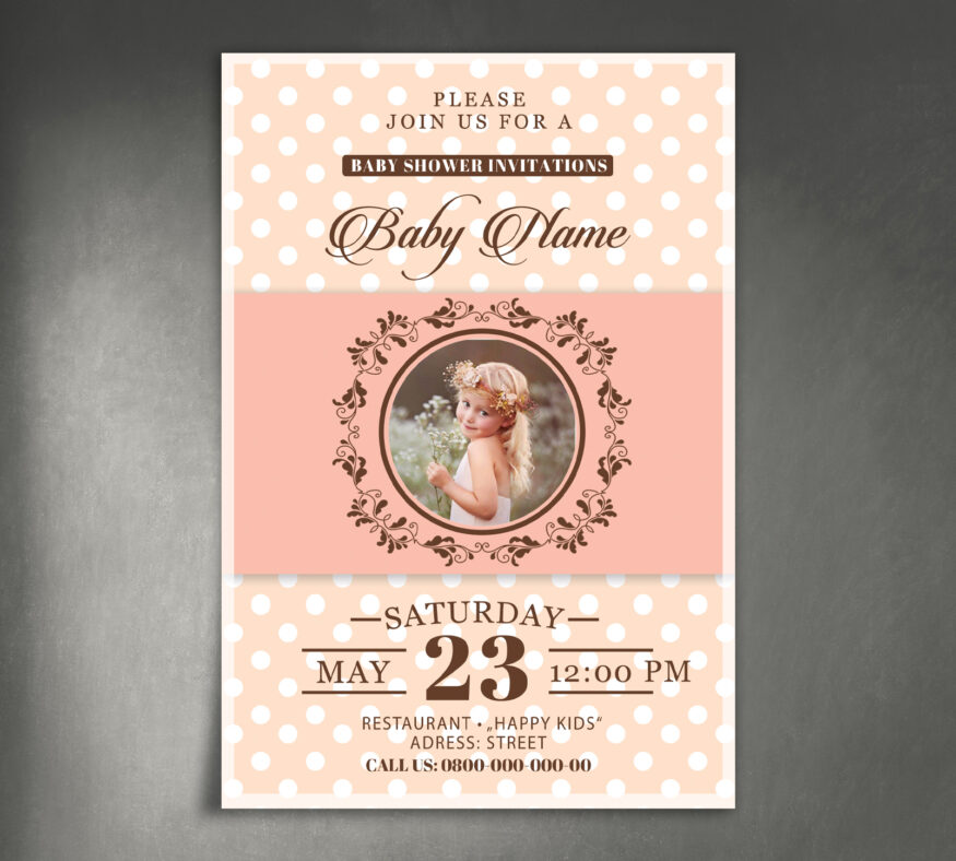 Children's invitation layout templates